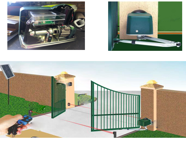 DC 12V Worm Gear Electric Sliding Gate